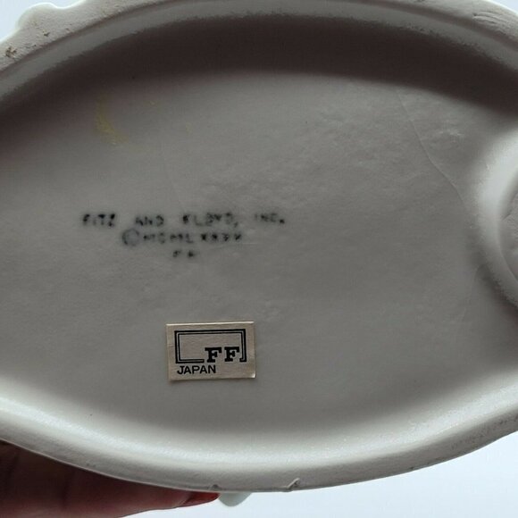 Vintage Fitz & Floyd Satin Glazed Duck Taper Candleholder Pastel Country Decor - Picture 6 of 10